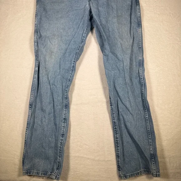 Wrangler Regular Fit‎ Light Wash Denim Jeans Mens 40 x 34 Casual Workwear - Picture 2 of 14